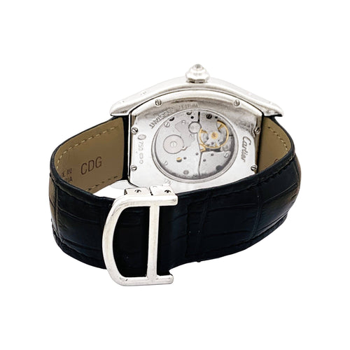 Montre Cartier Tortue - Montre en or blanc et diamants 58 Facettes 35577