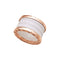 Bague 50 Bulgari B.Zero1 - Bague en or rose et céramique blanche 58 Facettes 35882