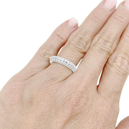 Bague 52 Boucheron Éternelle Grâce - Bague en or blanc et diamants 58 Facettes 35916