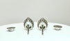 Boucles d'oreilles en or blanc 18k, Paraiba et diamants 58 Facettes ORECCHINI PARAIBA