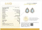 Boucles d'oreilles en or blanc 18k, Paraiba et diamants 58 Facettes ORECCHINI PARAIBA