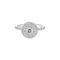 Bague 52 Gemmyo - Bague Rétroromantique marguerite en or gris et diamants 58 Facettes BD209