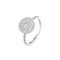 Gemmyo Rétroromantique - Bague marguerite en or gris et diamants