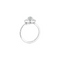 Gemmyo Rétroromantique - Bague marguerite en or gris et diamants