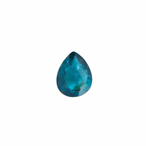 Tourmaline verte/bleue - Pierre poire 4,08 carats 58 Facettes P111