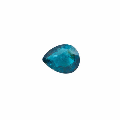 Tourmaline verte/bleue - Pierre poire 4,08 carats 58 Facettes P111