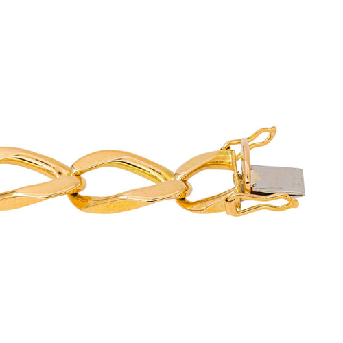 Bracelet maille gourmette en or jaune 58 Facettes 5036054CN