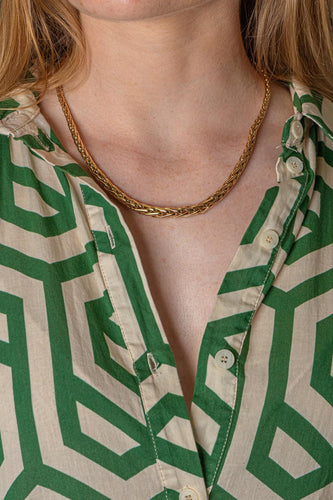 Collier maille Palmier en or jaune 58 Facettes 5408555CN
