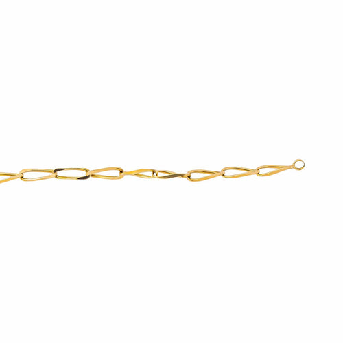 Collier maille cheval en or jaune 58 Facettes 5448426CN