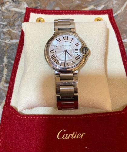 Montre Cartier Ballon Bleu - Montre en acier 36 mm 58 Facettes M106