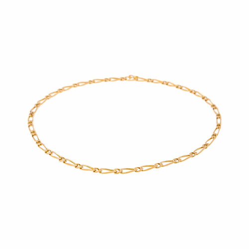 Collier maille alternée en or rose 58 Facettes 5729166CN