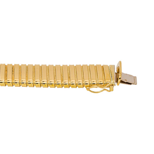 Bracelet maille Tubogas en or jaune 58 Facettes 5789083CN