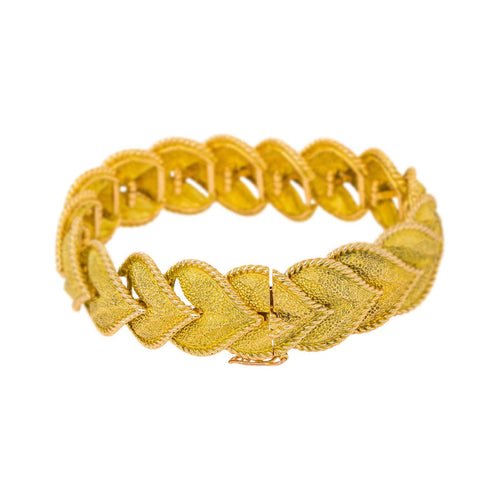 Bracelet en or jaune et or rose 58 Facettes 5901112CN