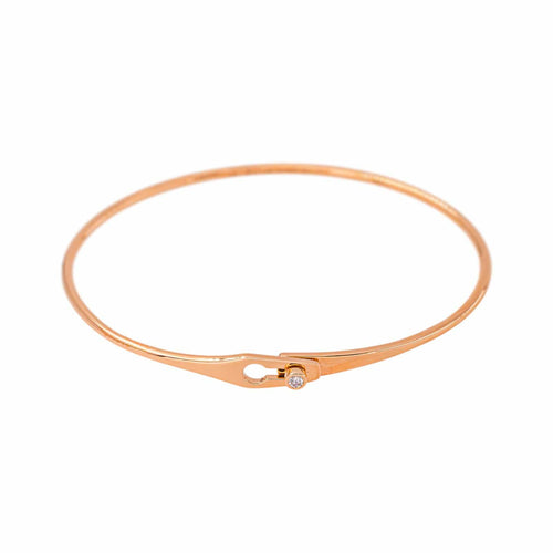 Dinh Van Serrure - Bracelet jonc en or rose et diamant 58 Facettes 5992359RV