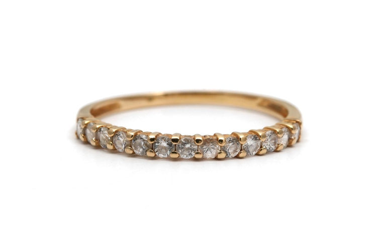 54 Bague contemporaine en or jaune 18 carats et diamants 58 Facettes B912