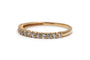 54 Bague contemporaine en or jaune 18 carats et diamants 58 Facettes B912