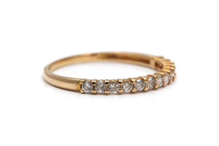 54 Bague contemporaine en or jaune 18 carats et diamants 58 Facettes B912