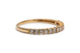 54 Bague contemporaine en or jaune 18 carats et diamants 58 Facettes B912