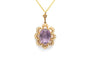 Art Nouveau - Pendentif en or jaune 14 carats, améthyste et perles 58 Facettes 23910