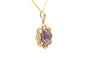 Art Nouveau - Pendentif en or jaune 14 carats, améthyste et perles 58 Facettes 23910