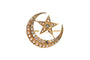 Napoléon III - Broche en or jaune, perles et strass 58 Facettes 23925
