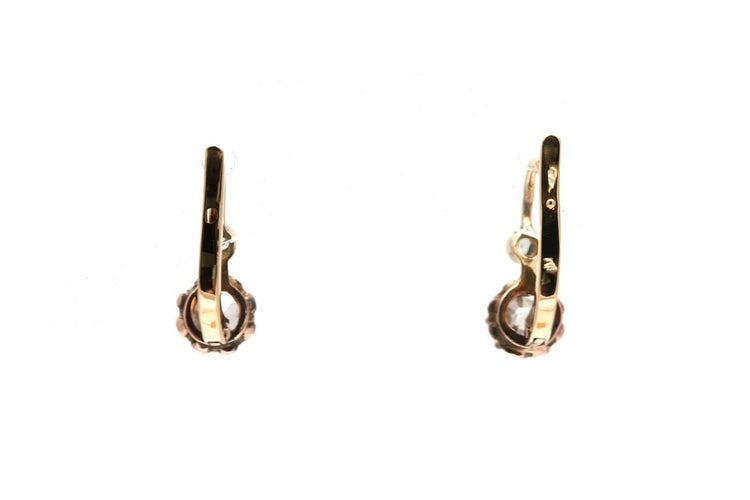 Art déco - Boucles d'oreilles en or jaune 18 carats et diamants 58 Facettes 23995
