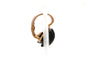 Napoléon III - Boucles d'oreilles de deuil en or jaune et jais 58 Facettes B913