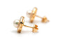Boucles d'oreilles en or jaune, perles et diamants 58 Facettes 23992