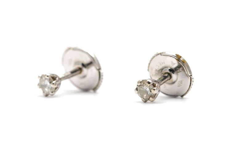 Boucles d'oreilles contemporaines en or 18 carats et diamants 58 Facettes 24011