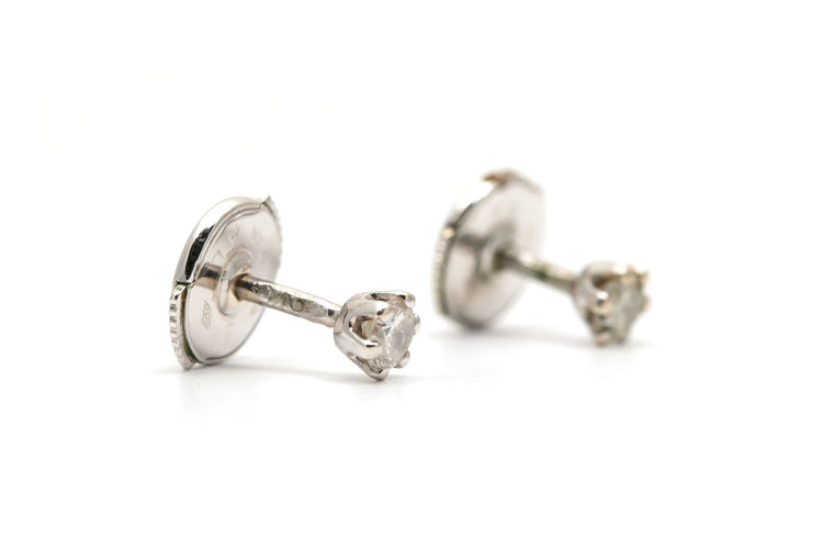 Boucles d'oreilles contemporaines en or 18 carats et diamants 58 Facettes 24011