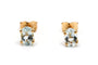 Boucles d'oreilles contemporaines en or jaune 18 carats et topazes 58 Facettes 24008