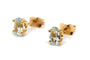 Boucles d'oreilles contemporaines en or jaune 18 carats et topazes 58 Facettes 24008