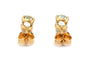 Boucles d'oreilles contemporaines en or jaune 18 carats et topazes 58 Facettes 24008