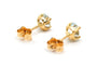 Boucles d'oreilles contemporaines en or jaune 18 carats et topazes 58 Facettes 24008