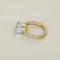 56.5 Pomellato Nudo - Bague en or rose, or blanc, topaze, agate et diamants 58 Facettes 58FC65-1