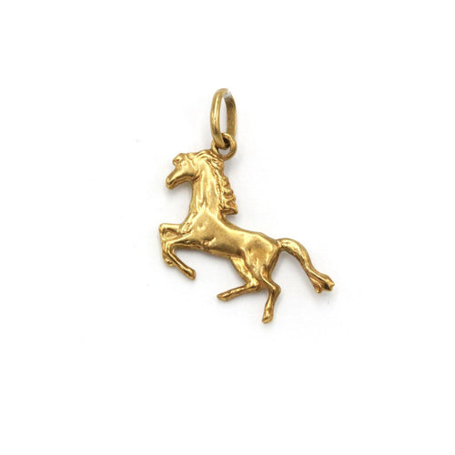 Pendentif cheval en or jaune 58 Facettes 260218R
