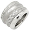 57 Pomellato Tubolare - Bague en or blanc et diamants 58 Facettes 2698