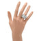 57 Pomellato Tubolare - Bague en or blanc et diamants 58 Facettes 2698