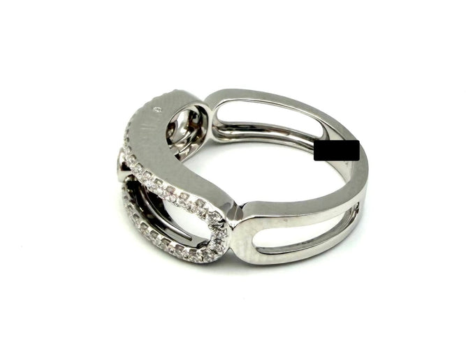 52 Messika Move Classique Pavée GM - Bague en or blanc et diamants 58 Facettes MESSIKA BG