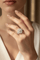 55 La Regina - Bague en or blanc 18k et 21 diamants naturels 58 Facettes ANELLO FLOWER DIAMOND