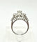 55 La Regina - Bague en or blanc 18k et 21 diamants naturels 58 Facettes ANELLO FLOWER DIAMOND