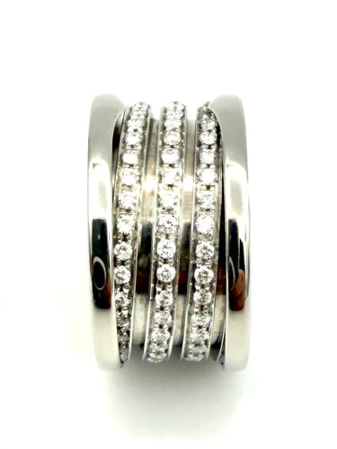 51 Bvlgari B.zero1 - Bague en or blanc et diamants 58 Facettes BVLGARI BG
