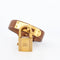 Hermès Kelly - Montre acier plaqué or cadran champagne 58 Facettes 576