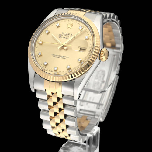 Montre Rolex Datejust - Montre automatique 16013G en or jaune et acier 58 Facettes ROL/DJ1/1327