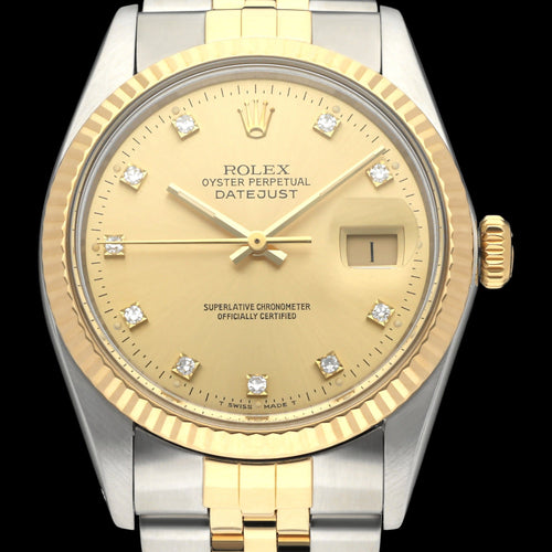 Montre Rolex Datejust - Montre automatique 16013G en or jaune et acier 58 Facettes ROL/DJ1/1327