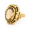 51 Bague en or 14 ct avec citrine ovale sertie clos 58 Facettes A96DAF498CF1461299FEC9A13575F0DD