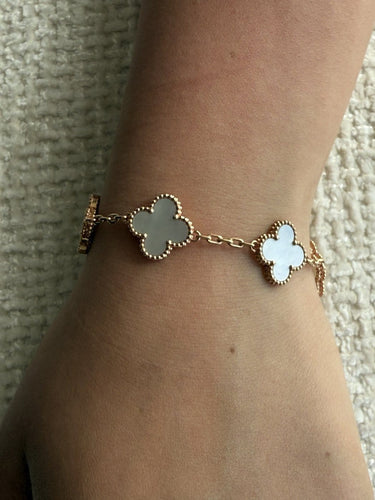 Van Cleef & Arpels Alhambra - Bracelet 5 motifs en or rose 58 Facettes 2687