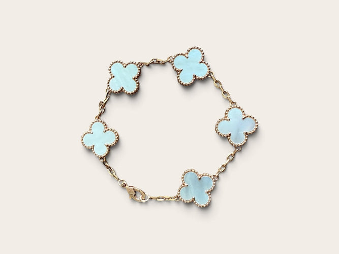 Van Cleef & Arpels Alhambra - Bracelet 5 motifs en or rose 58 Facettes 2687