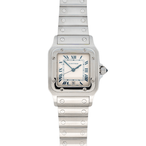 Cartier Santos Galbée - Montre LM en acier
