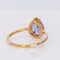 Bague 55 Bague en or jaune 18 ct, tanzanite non chauffée et diamants 58 Facettes R010